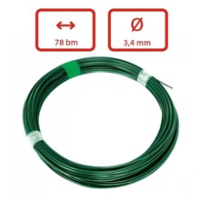 Obrázek Poplastovaný napínací drát 3,4 mm zelený, balení  78 bm